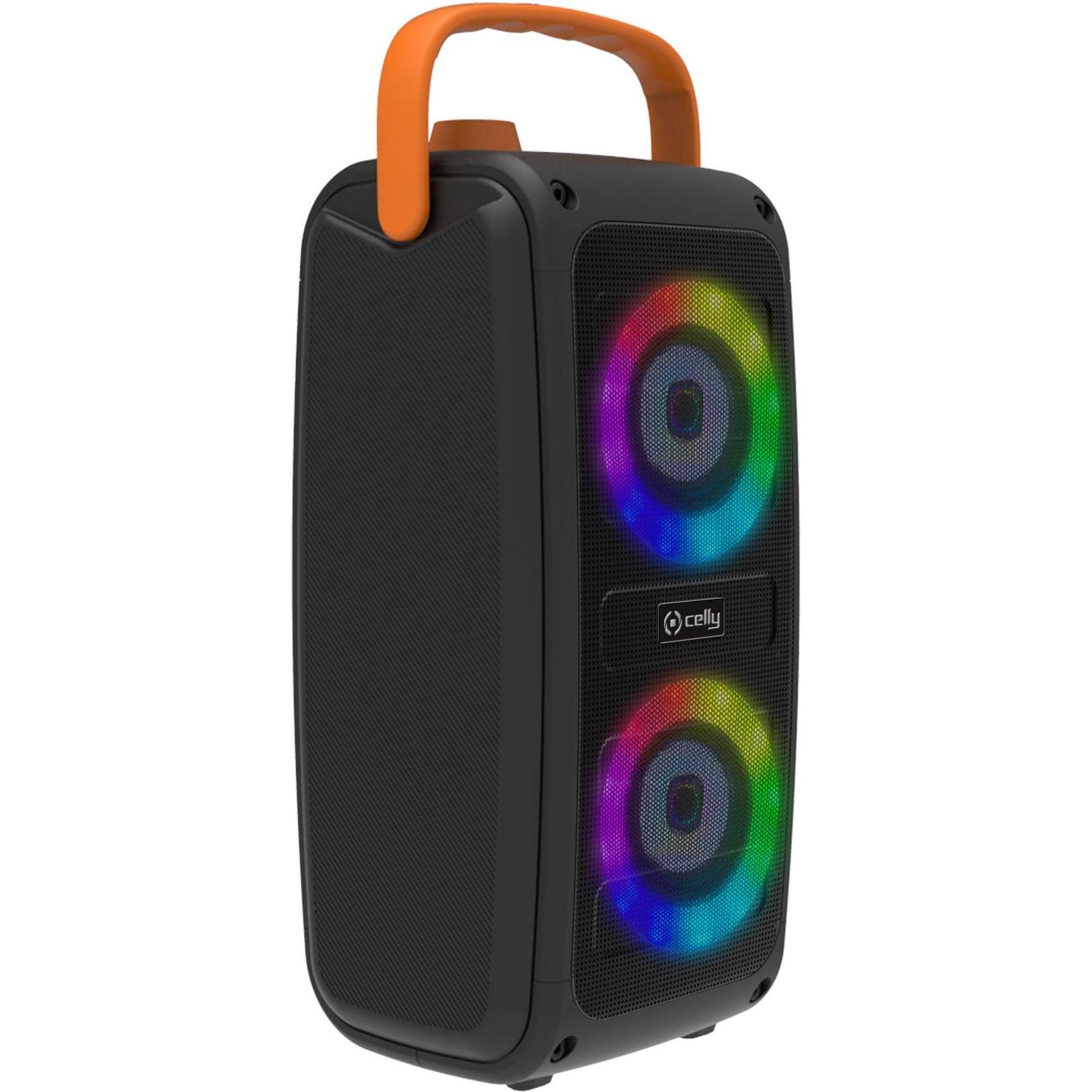 Celly Kids Party Rgb Wireless Speaker mit (10 h), Bluetooth Lautsprecher, Schwarz