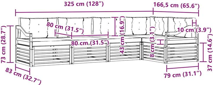 Produktbild vidaXL Outdoor-Sofa