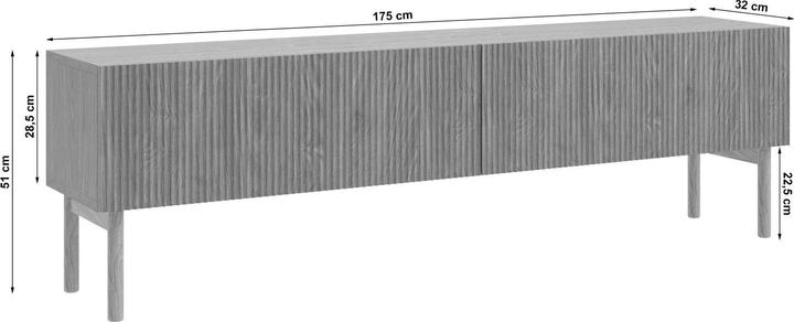 Produktbild Selsey Nolie (175 x 32 x 51 cm)