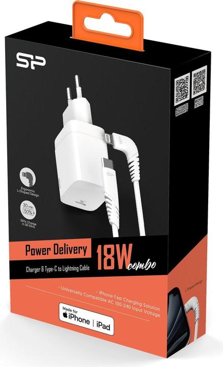 Produktbild Silicon Power SP18WASYQM10L0CW Ladegerät für Mobilgeräte Indoor (18 W, 1 Port)