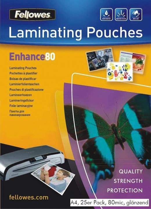 Produktbild Fellowes Enhance 80 (A4, 25 Stück, 80 µm)