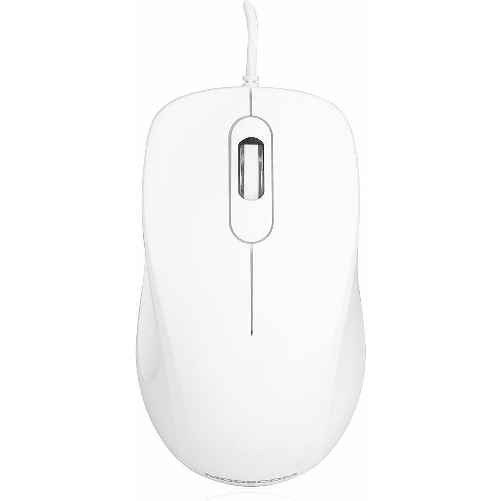 Modecom M-MC-0M10-200 (Kabelgebunden), Maus, Weiss