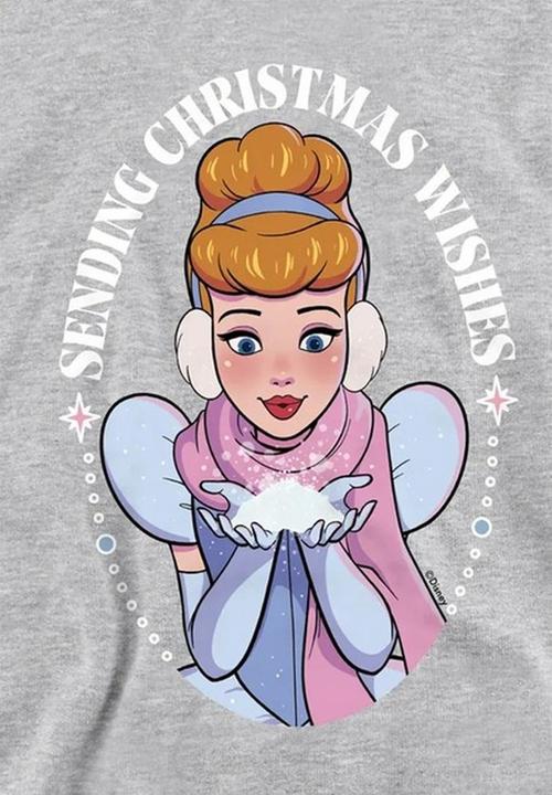 Produktbild Cinderella Sending Christmas Wishes Kapuzenpullover meliert (128)