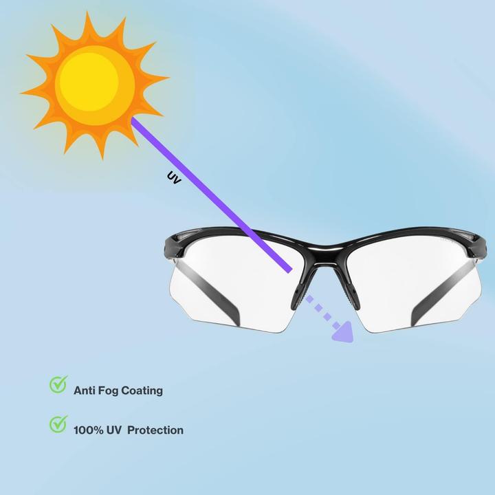 Produktbild Uvex Sports Sportstyle 802 V (Schwarz, Transparent)