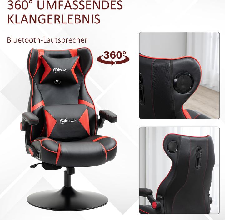 Image du produit Vinsetto Fauteuil de jeu avec haut-parleur