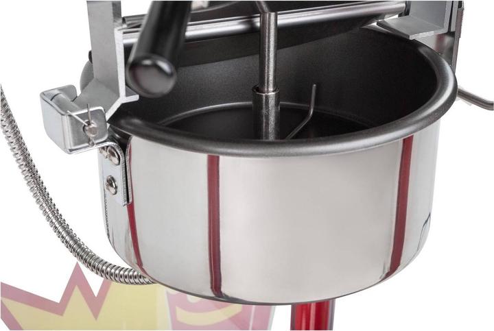 Produktbild Royal Catering Popcornmaschine Popcornmaker Popcornautomat 1600W 5Kg H Rot Mit Wagen Retro