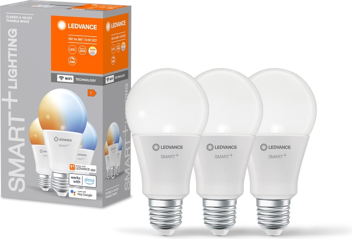 Immagine prodotto Ledvance Smart+ Wifi Classic (E27, 14 W, 1521 lm, 3 x, F)