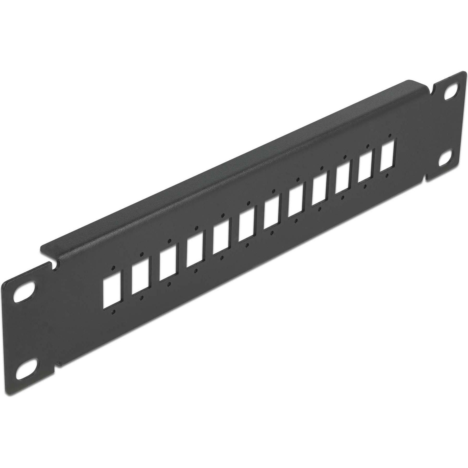 Thumbnail - Delock 10? LWL Patchpanel 12 Port für SC Simplex / LC Duplex 1 HE schwarz, Server Zubehör, Schwarz