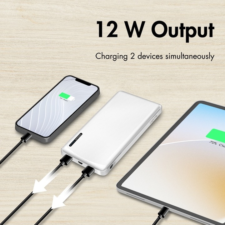 Produktbild LogiLink POWERBANK PA0316, 10.000mAh, 2-fach USB-A Ausgang (10000 mAh, 12 W)