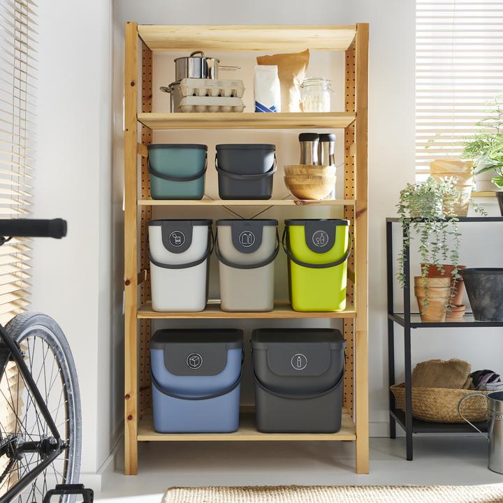 Image du produit Rotho Recycling Müllsystem 25 l ALBULA - Limette (25 l)