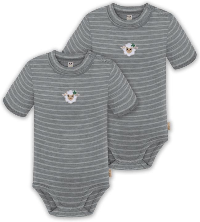 Actual product image Normani Set of 2 baby merino short-sleeved body "Tihoi" - 9309 (62)