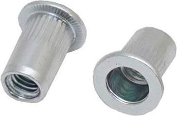 RS PRO Rivet aveugle, Ø 4.9mm x 10mm, Gris, Acier, M3, 5mm, min. 0.5mm, max. 1.5mm