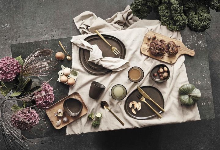 Actual product image RAW Metallic Brown - Organic dinner plate - 1 pcs (15549) (1 x)