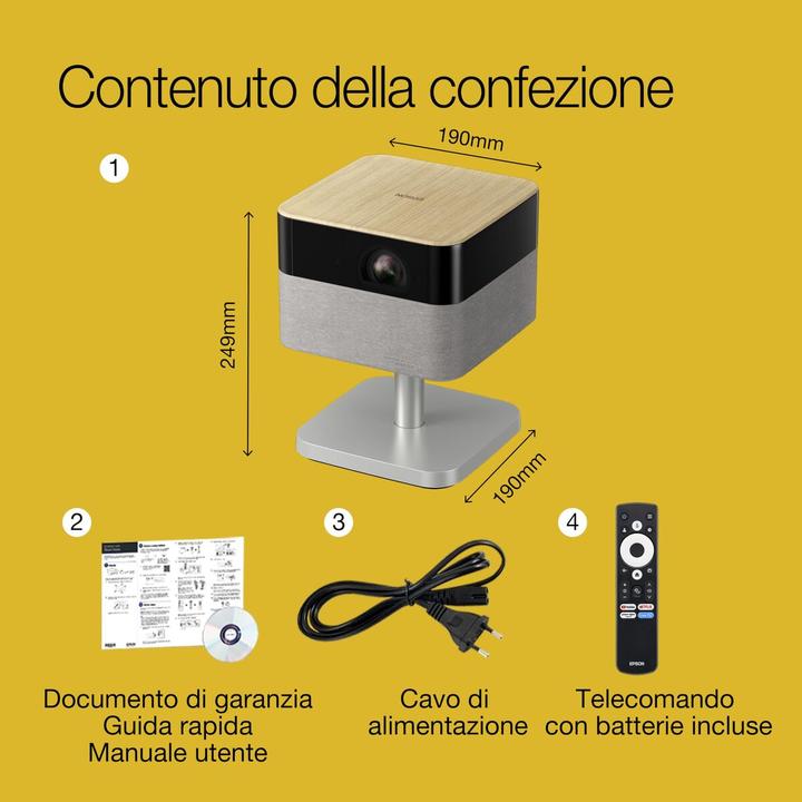 Actual product image Epson Lifestudio Flex - EF-72 (4K, 1000 lm, 1.2:1)