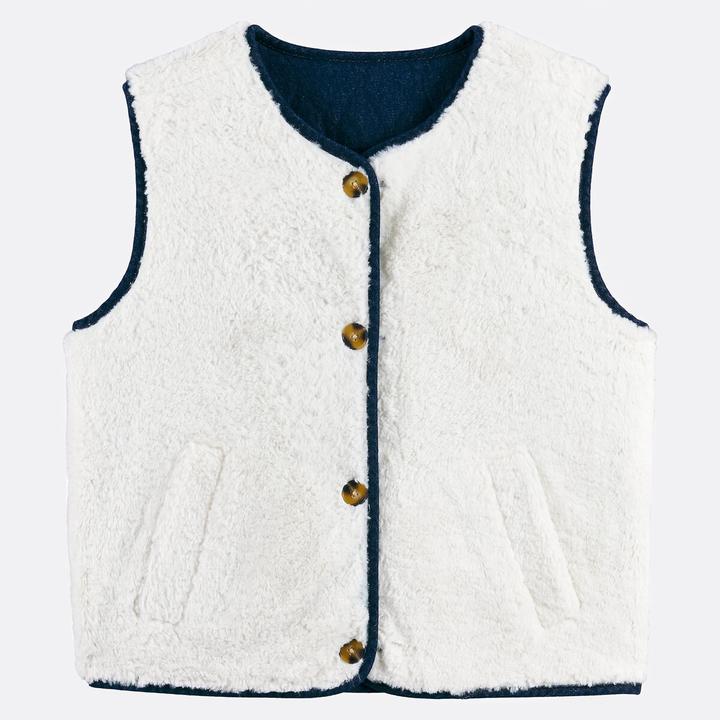 Produktbild La Redoute Collections Wendeweste aus gestepptem Denim (S)