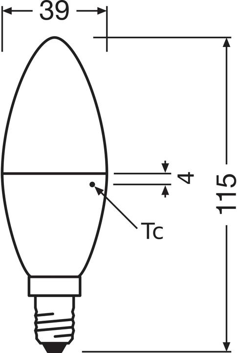 Produktbild Osram Led Star Classic B (E14, 7.50 W, 806 lm, 1 x, F)