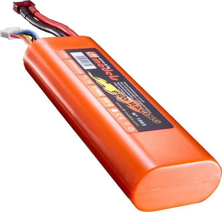 Immagine prodotto DF-Models Confezione LiPo 3S - 11,1 Volt - 3000mAh, 45C - rotonda (11.10 V, 3000 mAh)