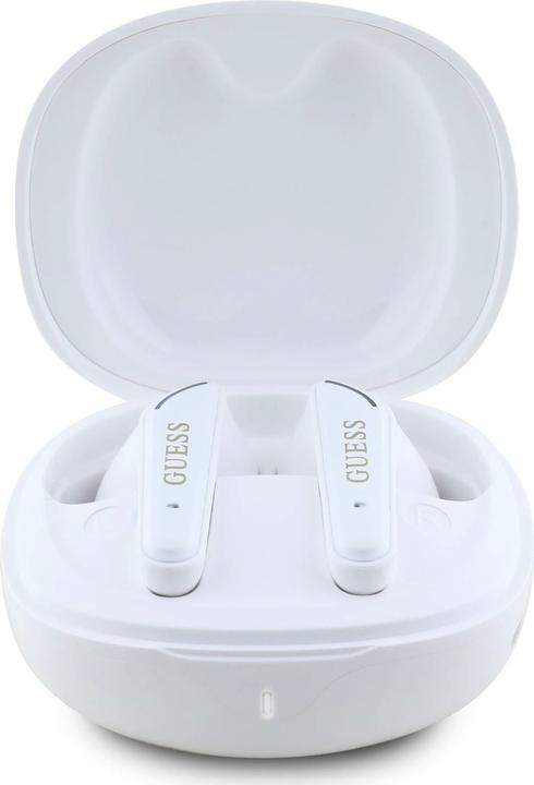 Actual product image Guess Headphones TWS Flat Classic Logo Electroplated white (4 h, Wireless)