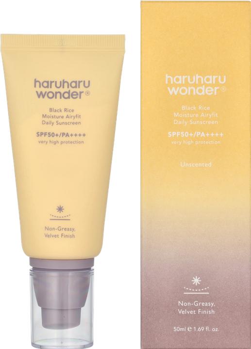 Productafbeelding Haruharu Wonder Zwarte Rijst Vocht Airyfit (Zonnecrème, SPF 50, 50 ml, 50 g)