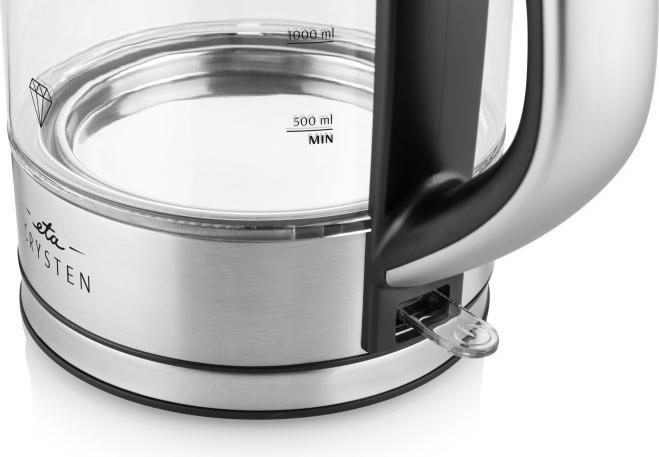 Productafbeelding ETA ETA415490000 Crysten Waterkoker, 1,7 L, Glas/Roestvrij Staal (1.70 l)
