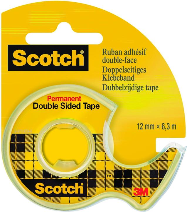 Actual product image Scotch Ta?ma obustronnie klej?ca 12mmx6.3m na podajniku 3M (12 mm)