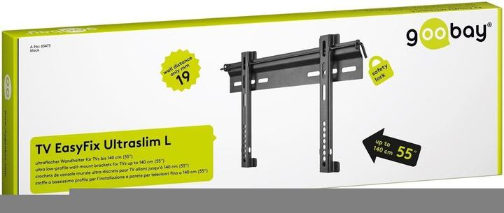 Image du produit Goobay EasyFix ultraslim L (Mur, 58", 45 kg)