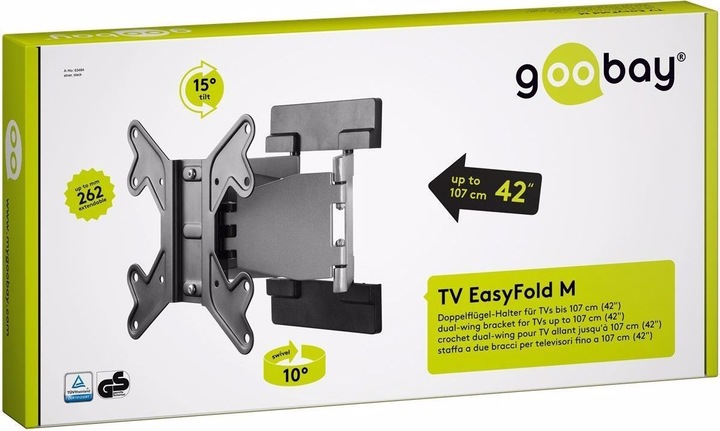 Produktbild Goobay EasyFold M (Wand, 42", 30 kg)