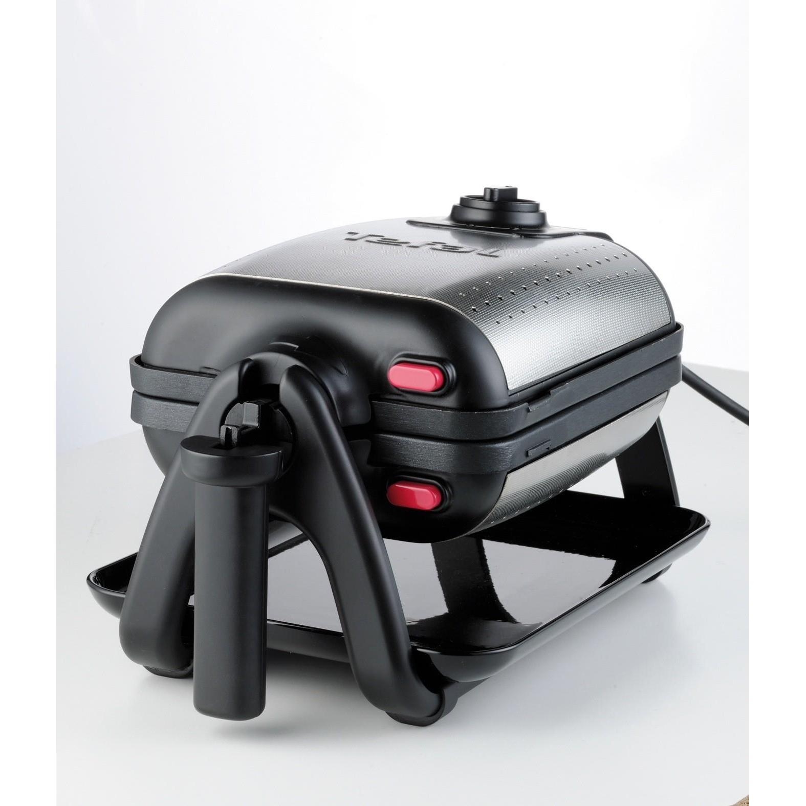 Tefal WM756D, Waffeleisen, Schwarz