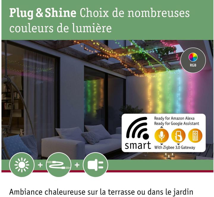 Productafbeelding Paulmann Outdoor Plug & Shine Lichterkette Yuna (12.40 m)