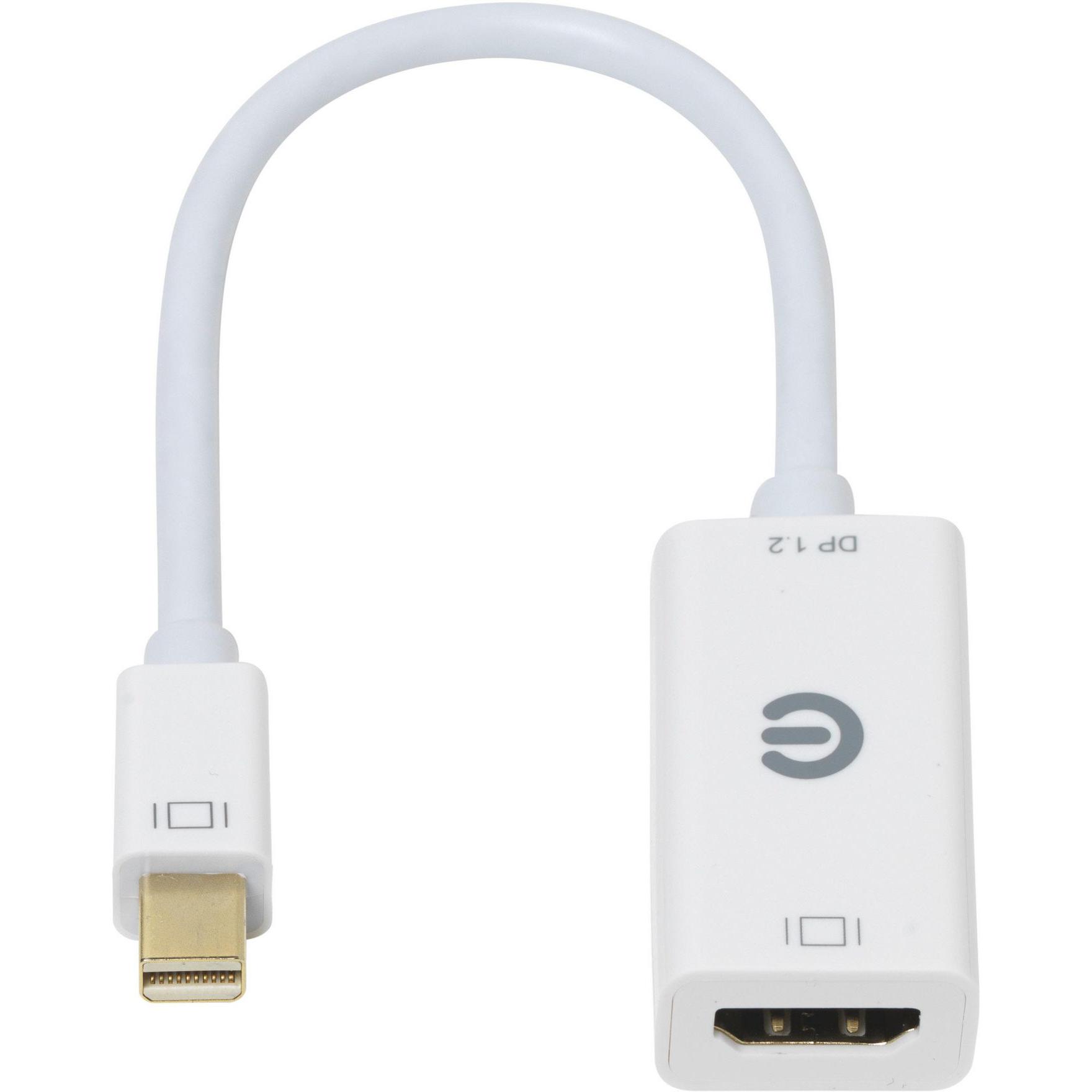 Thumbnail - eSTUFF Mini DP - HDMI Adapter ist 0,15 m Mini DP Stecker - HDMI Buchse (Mini DP, HDMI, 15 cm), Data + Video Adapter, Wei...
