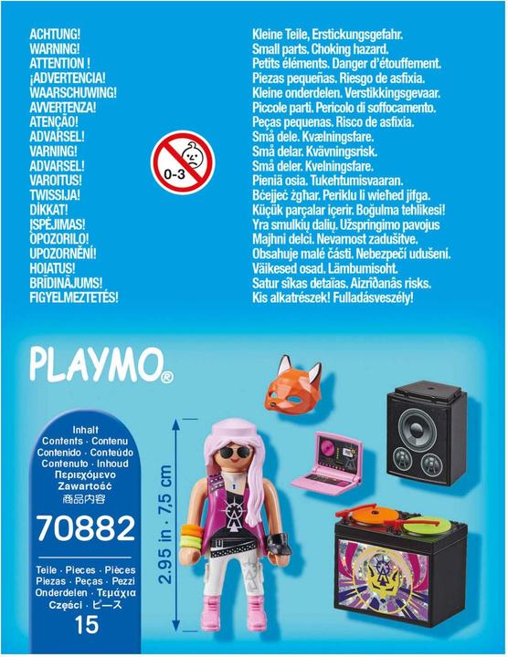 Actual product image Playmobil 70882 DJ with mixer (70882, Playmobil Special Plus)