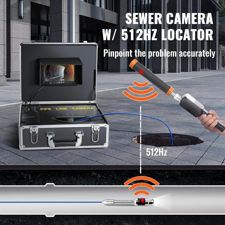 Actual product image Vevor Pipe Inspection Camera with Locator