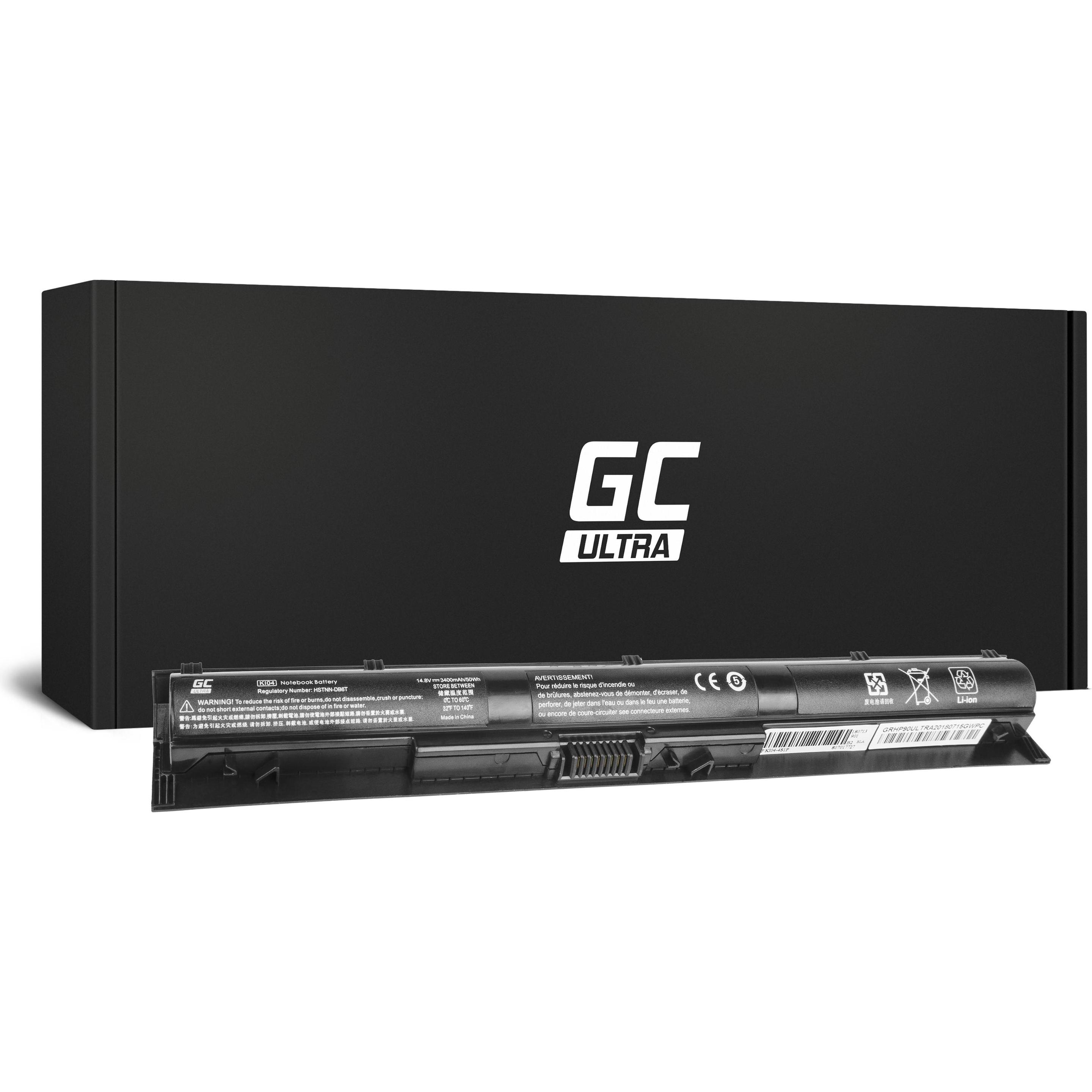 GreenCell Cella Baterija per HP KI04 Pavilion 14-ab005TU 14,8V 4 celle (4 cubicoli, 3400 mAh), Batteria per notebook