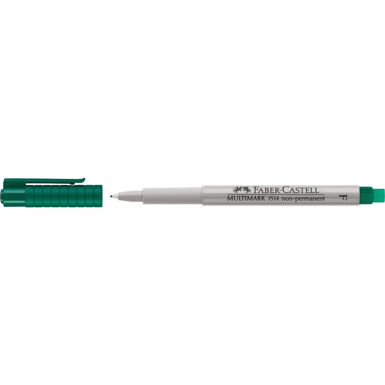 Thumbnail - Faber-Castell, Marker, Overheadstift Multimark Non-Permanent (Grün, 0.60 mm, 1 x)