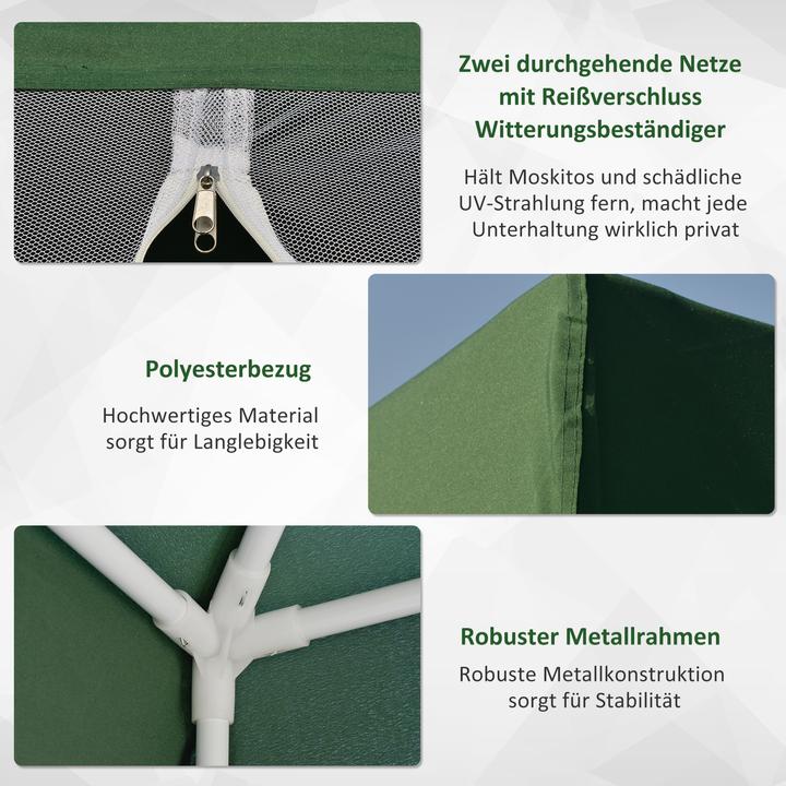 Produktbild Outsunny Pavillon mit Moskitonetz (300 cm, 300 cm)
