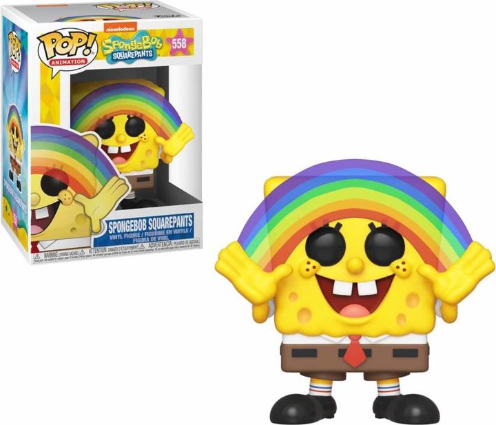 Actual product image Funko POP! - SpongeBob SquarePants: SpongeBob with rainbow
