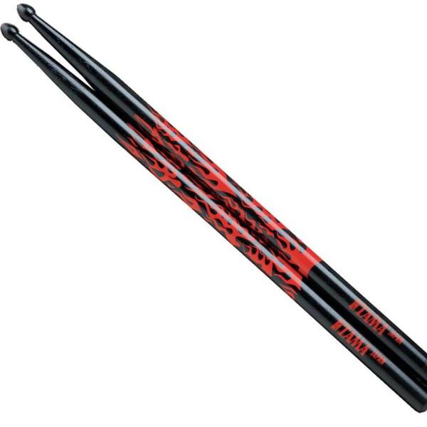 Tama 7A-F-BR Drumsticks Rhythimic Fire Black, Drumsticks + Schlägel, Schwarz