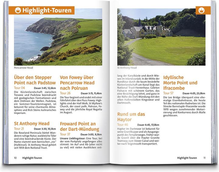 Actual product image Wanderführer Cornwall und Devon, 60 Touren mit Extra-Tourenkarte