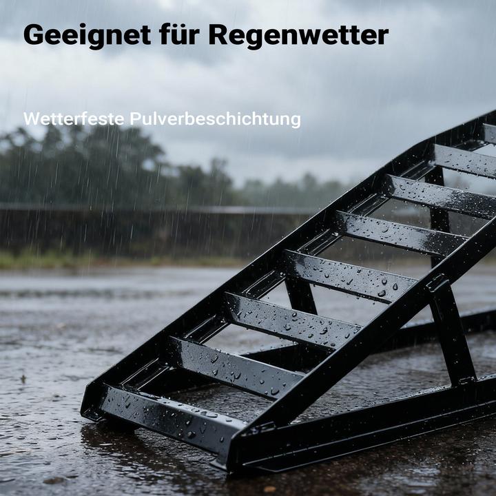 Produktbild Wiltec 2x Auffahrrampe 2t pro Paar 835mm Auffahrschiene Verladerampe Stahl