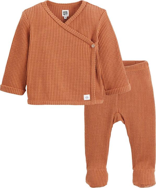 Actual product image La Redoute Collections 2-piece set consisting of jacket and trousers with feet (60)