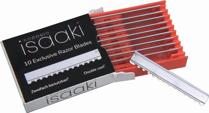 Actual product image Efalock Coppelo Isaaki Razor Blades 10 pcs.