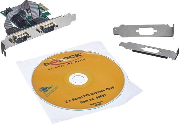 Actual product image Delock PCI Express card 90007 2x serial / RS-232