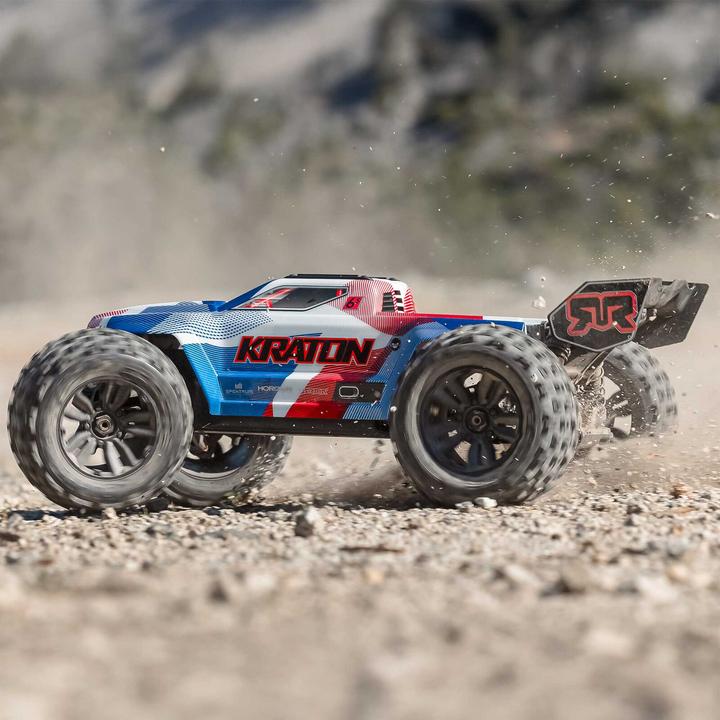 Immagine prodotto Arrma Monster Truck Kraton BLX6S, Blau/Rot ARTR, 1:8 (ARR Quasi lettura a corredo)