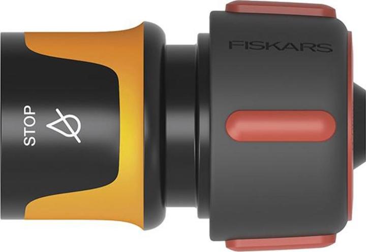 Fiskars Hose connection, With stop mechanism, SoftGrip contact points, Universal size, Ø 1.9 cm ( (Hose connector, 19 mm)
