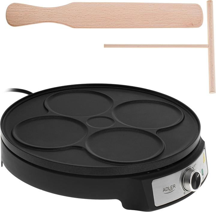Actual product image Adler AD 3093 Naleśnikarka dwustronna elektryczna 30 cm | 2 in 1 | powłoka nieprzywierająca