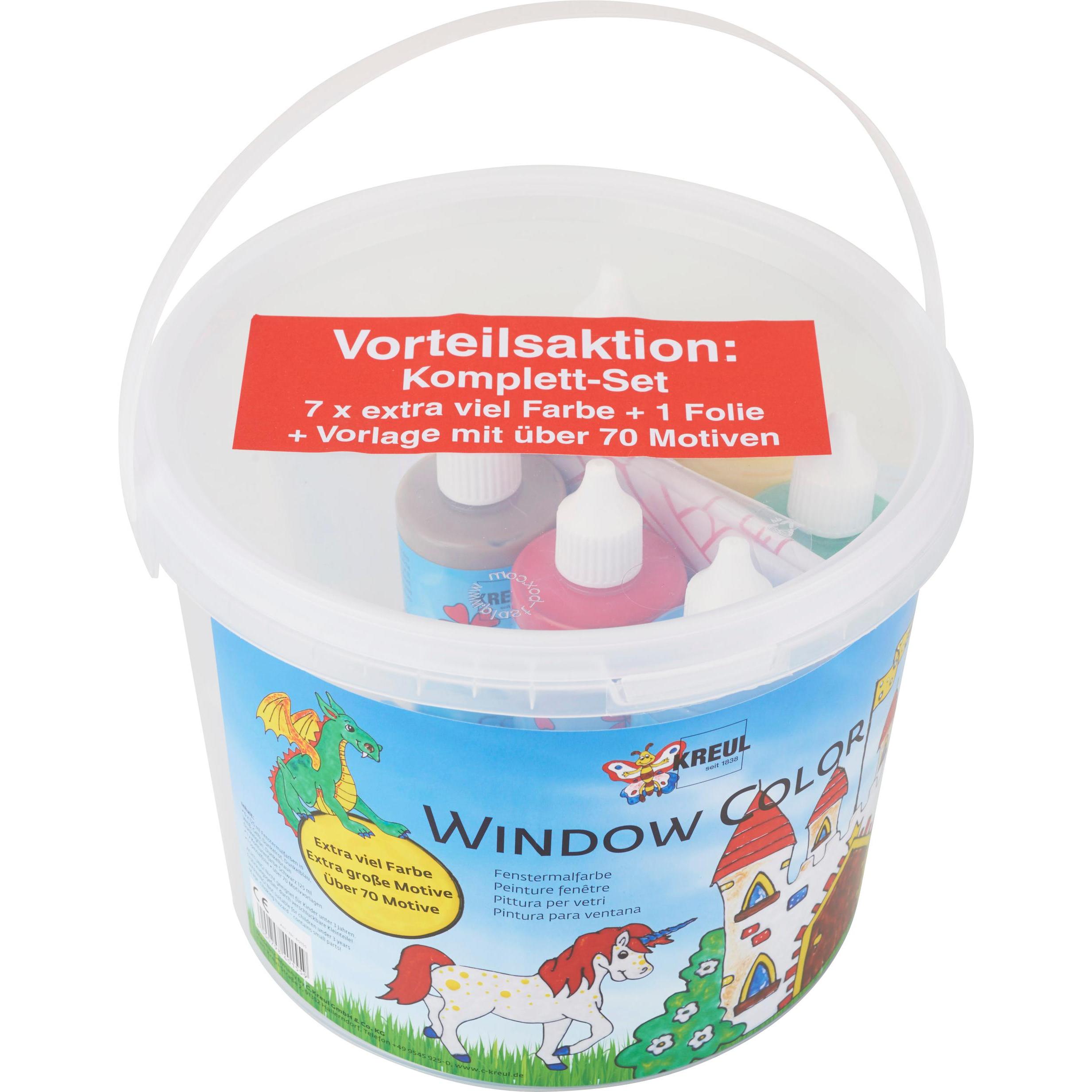 Thumbnail - Kreul, Künstlerfarbe + Bastelfarbe, Window Color Eimer (Mehrfarbig, 875 ml)