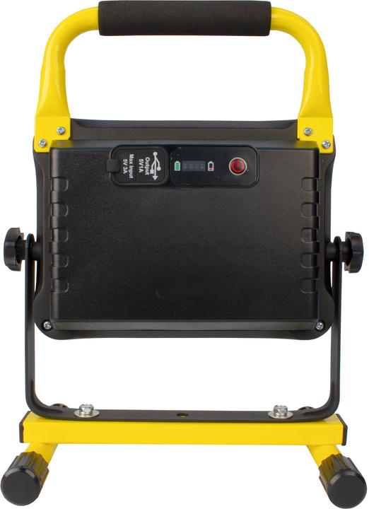 Image du produit Steffen WORKLIGHT Projecteur LED sans fil 45W avec poignée et pied, jaune (4950 lm)
