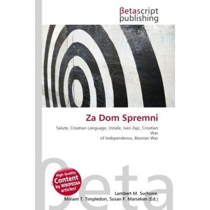 Za Dom Spremni, Fachbücher