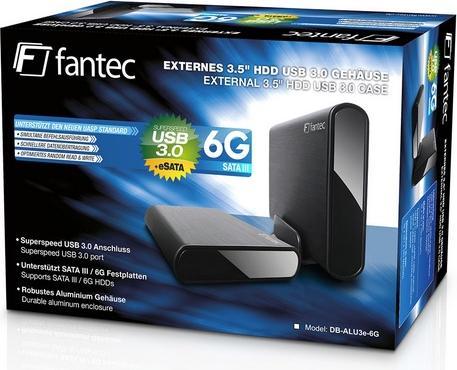 Produktbild Fantec DB-ALU3E-6G BLACK (3.5")