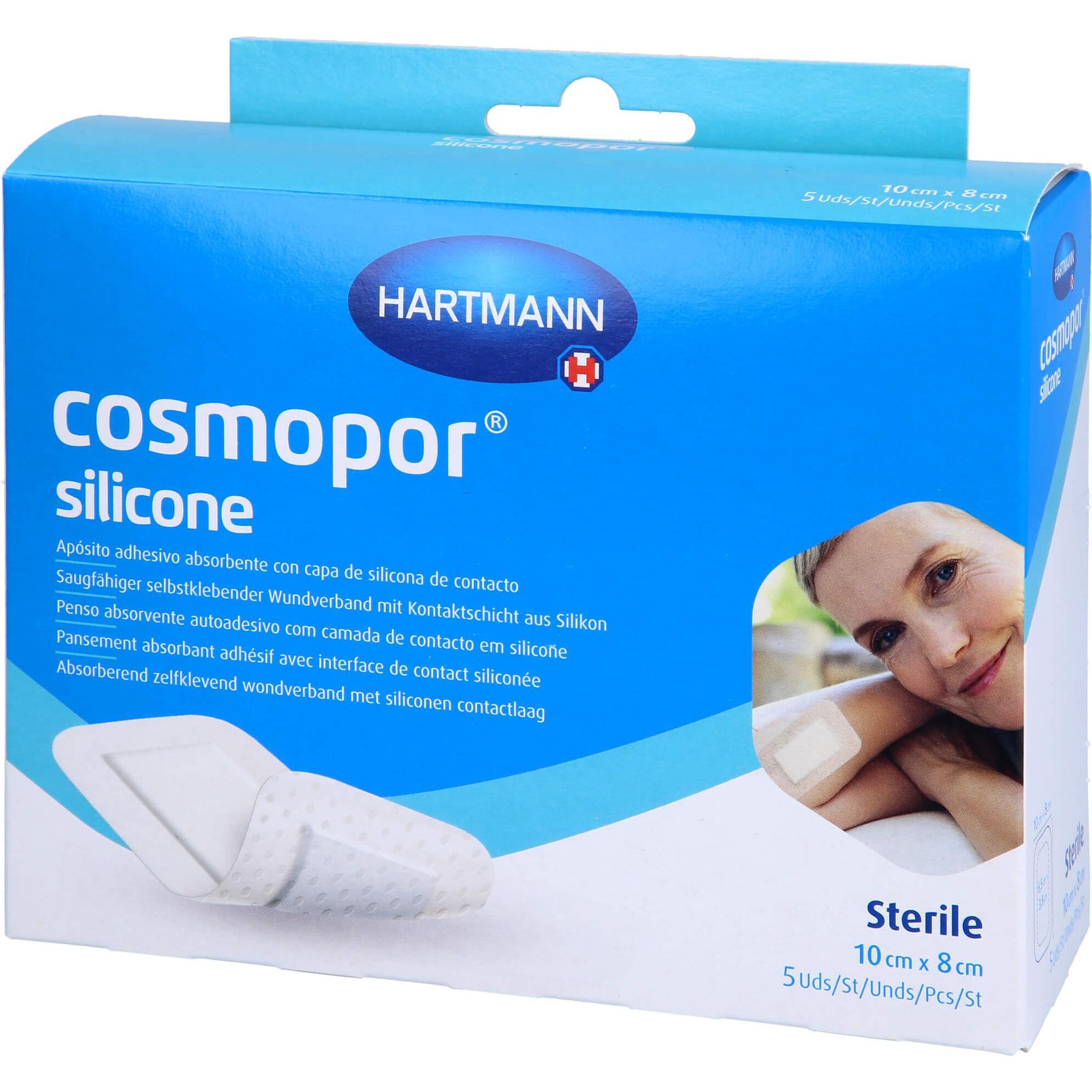 Hartmann, Pflaster, Cosmopor Silic 10x8cm P5, 5 St VER (5 x)